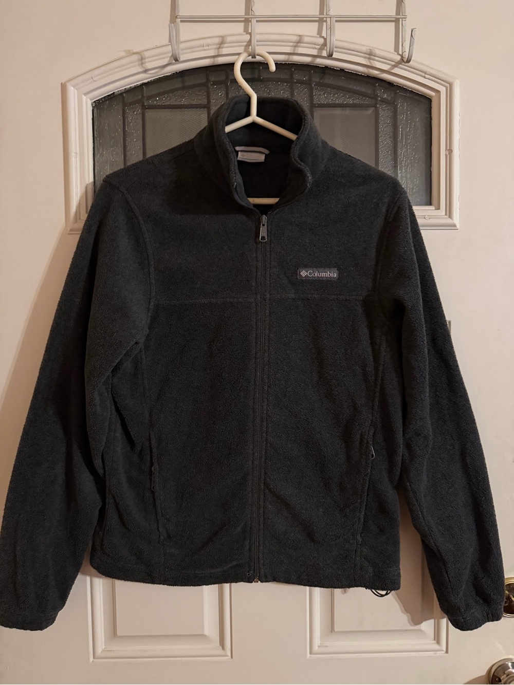 Columbia Men’s Dark Grey Full-Zip Fleece Jacket